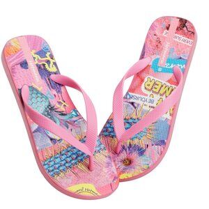 Hotmarzz Women Summer Beach Sandals Light Flip Flops Thongs PINK